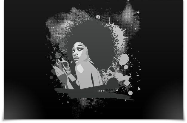 soul singer illustration